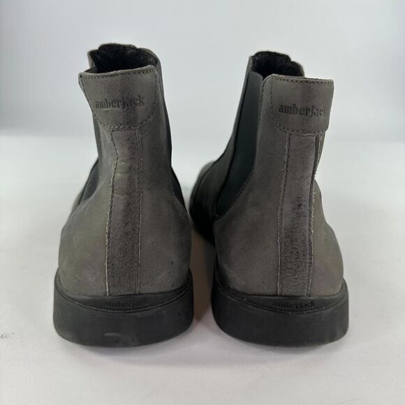 Amberjack Mens Chelsea Boot US 12.5 M Gray Ankle Boots - Picture 5 of 9